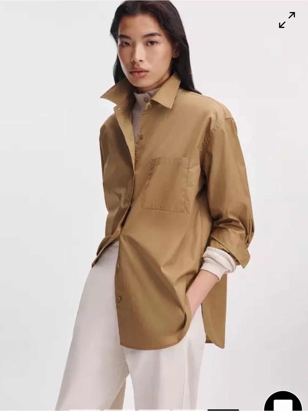 Classic Men’s Oversized Cotton Shirt - Gold